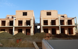 Hrubá stavba bytového domu v Teplicích